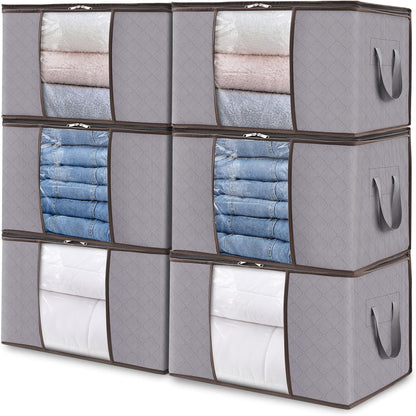 Opbergbox Met Venster Opvouwbaar 35-90L Kleding Opbergdoos Met Rits