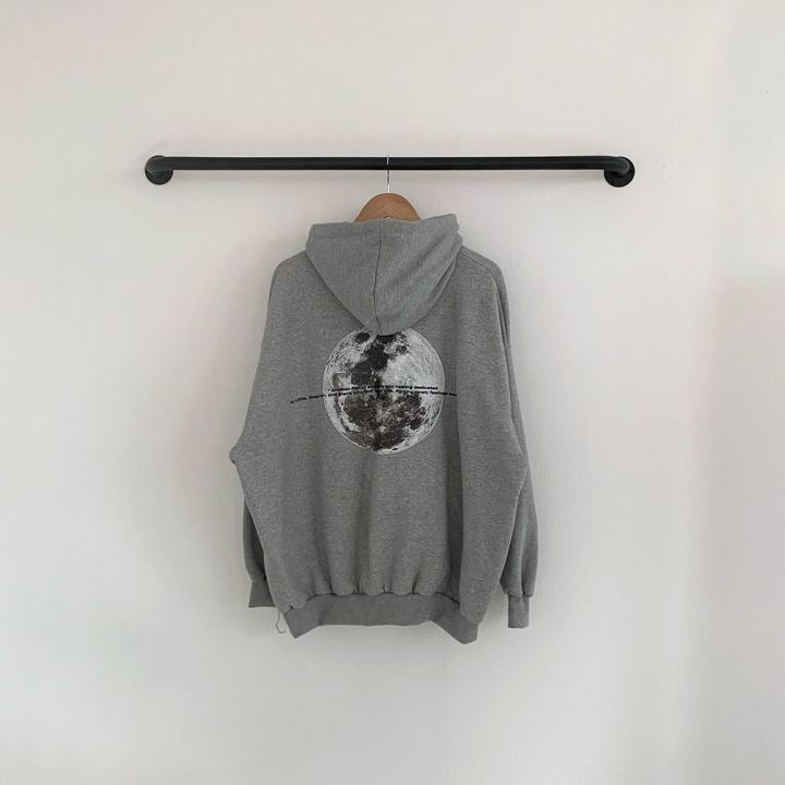 Dames Hoodie Space Print Casual Streetwear → Dames Hoodie Space Print Casual Straatmode