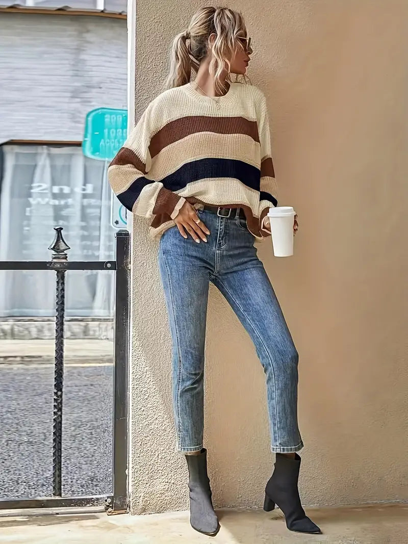 Mannen Crewneck Trui Kleurrijke Sweatshirt