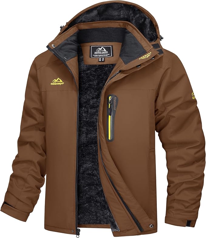 Waterdichte Outdoor Parka met Fleecevoering en Capuchon