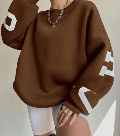 Dames Trui Oversized met Tekstprint voor elke Dag