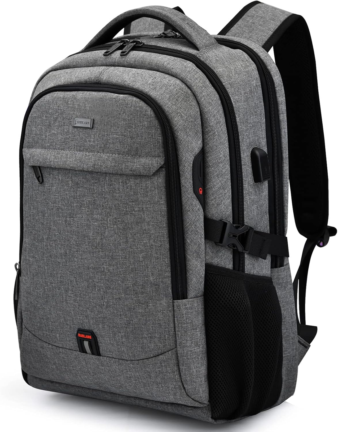 Waterdichte Laptop Reisrugzak met USB-Oplaadpoort & Georganiseerde Opslag – 13-17 Inch
