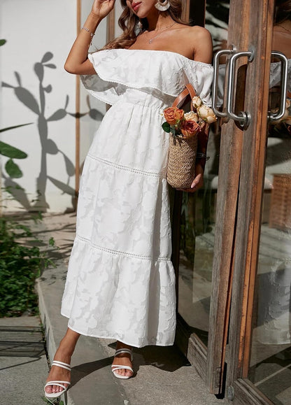 Zomerse Bloemen Maxi Jurk voor Dames Zonnig en Vrouwelijk