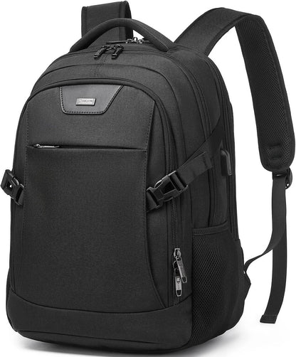 Waterdichte Laptop Reisrugzak met USB-Oplaadpoort & Georganiseerde Opslag – 13-17 Inch