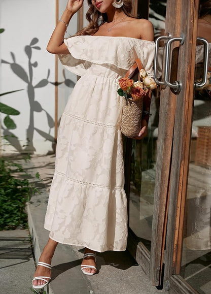 Zomerse Bloemen Maxi Jurk voor Dames Zonnig en Vrouwelijk