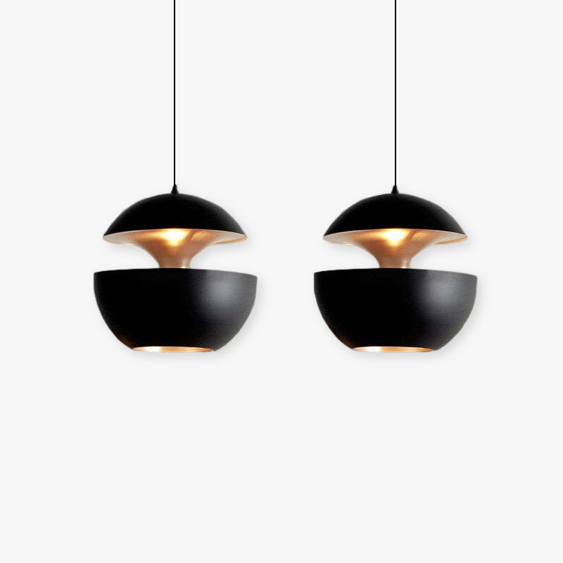 Elegante LED Plafondlamp Zwart-Wit Modern Design Rond Aluminium Eethoek Slaapkamer Woonkamer Warm Dimbaar Licht Scandinavisch Interieur Stijlvol