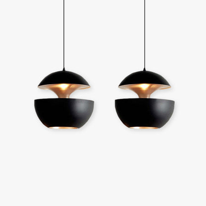 Elegante LED Plafondlamp Zwart-Wit Modern Design Rond Aluminium Eethoek Slaapkamer Woonkamer Warm Dimbaar Licht Scandinavisch Interieur Stijlvol
