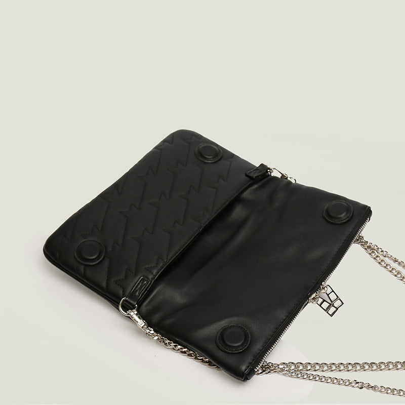 Dames Clutch met Ketting en Praktische Binnenkant → Dames Clutch met Ketting en Opbergvakjes