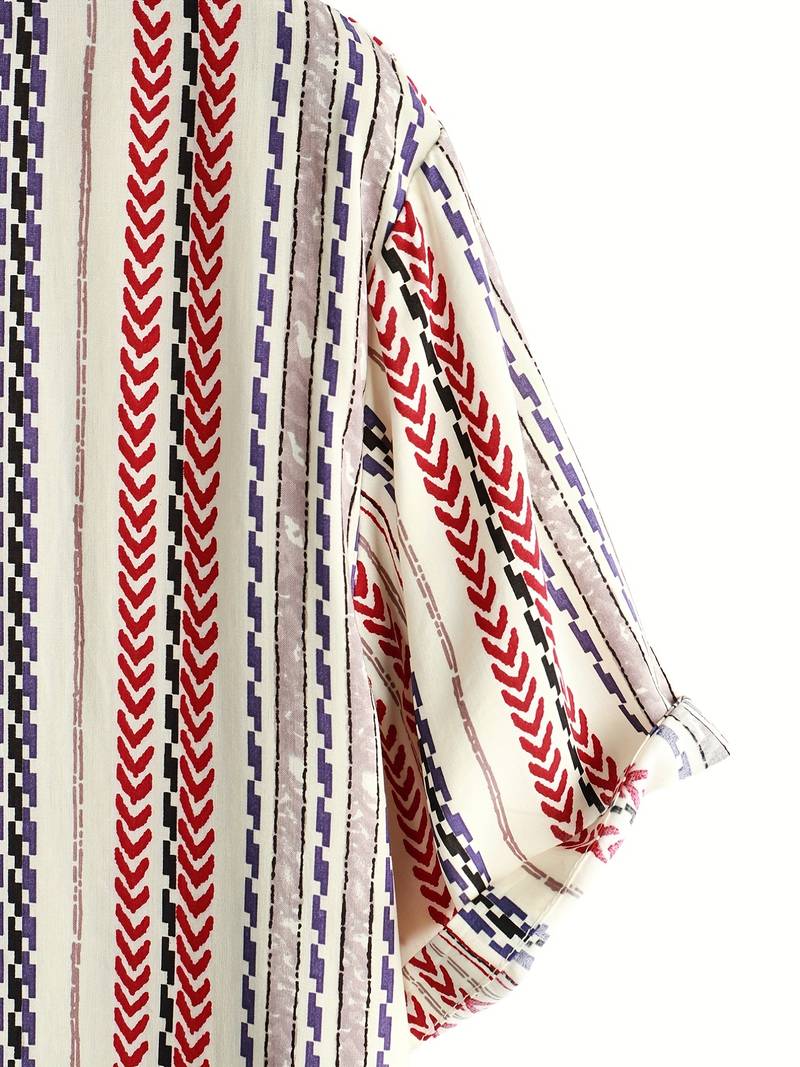 Zomer Hemd Streep Patroon Klassiek Design