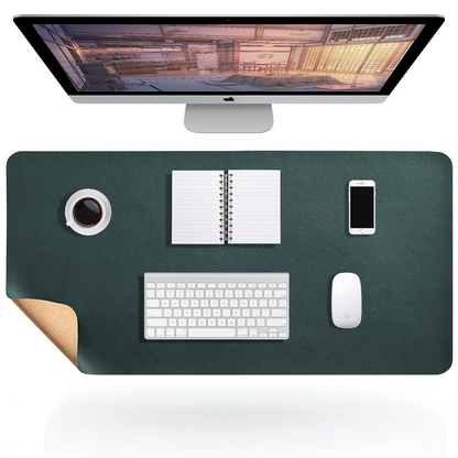 Elegante Bureaumat van Kunstleer — Waterafstotend, Antislip & Krasbestendig — Groot Oppervlak voor Bureau, Muismat & Laptop