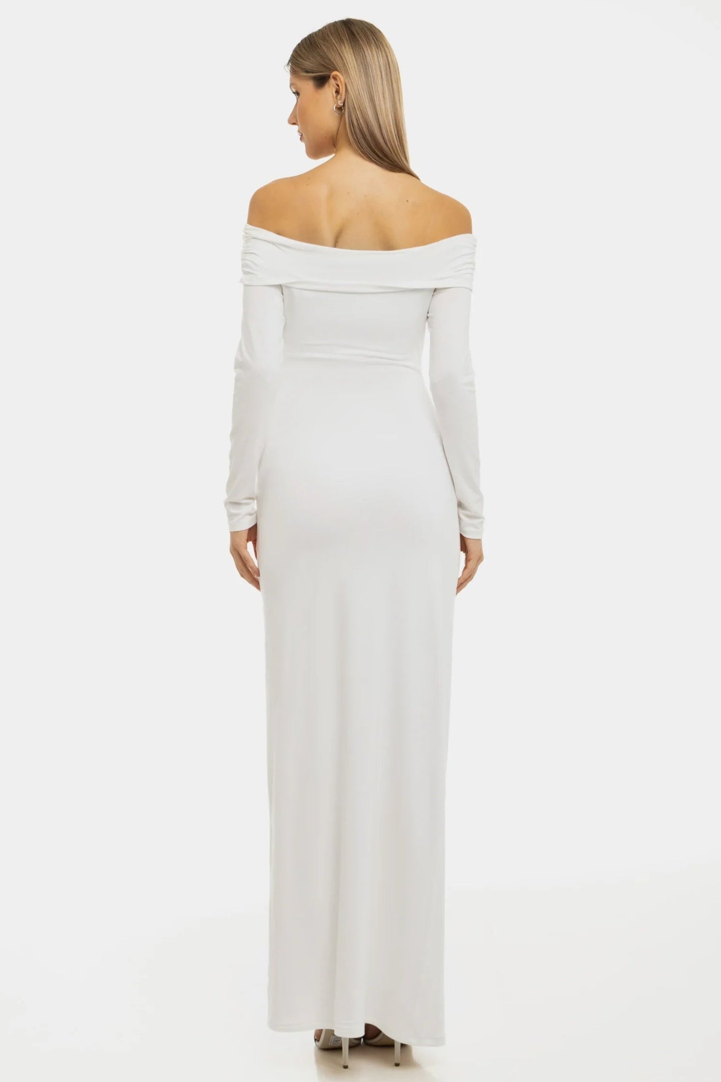 Zwangerschapsjurk Maxi Off Shoulder Elegante Zomerjurk voor Dames