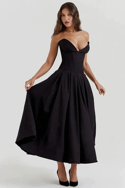 Elegante Strapless Jurk voor Vrouwelijke Schoonheid