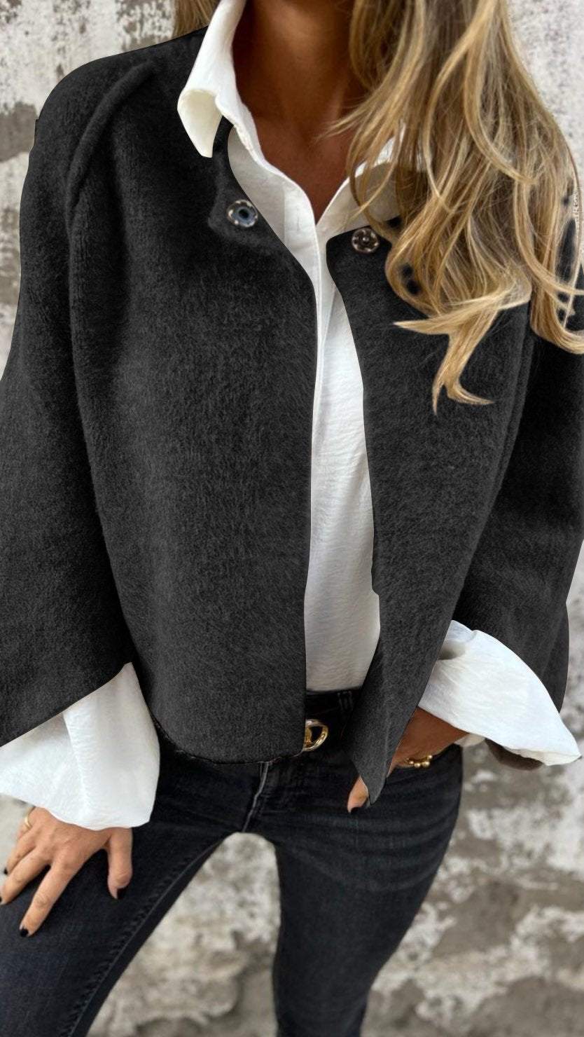 Dames Wollen Coat Warm en Stijlvol