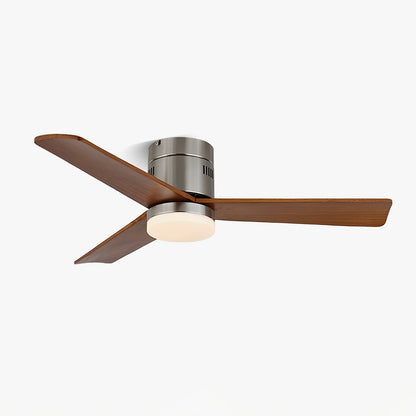 Plafondventilator met Verlichting Moderne Minimalistische Houtlook