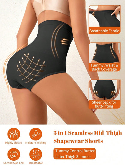 Dames Shapewear Short Hoge Taille Ver slankend