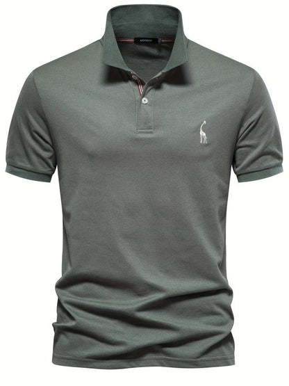 Polo Shirt Slim Fit met Contrasterende Kraag