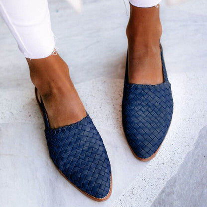 Dames Sandalen Gevlochten Slingback Stijl
