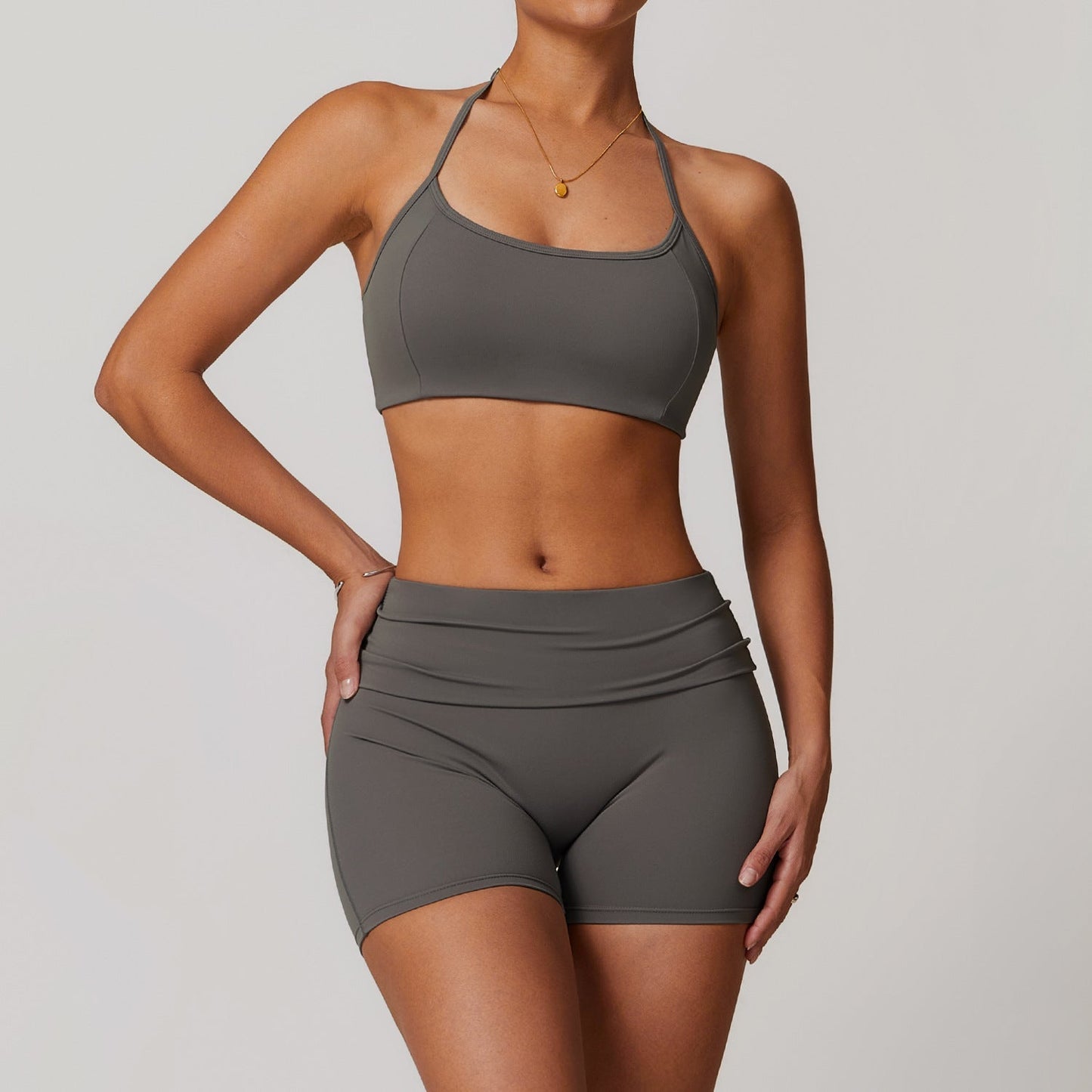 Yoga Outfit Dames Sneldrogend Naadloos Set met Broek en Top