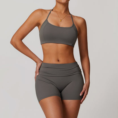 Yoga Outfit Dames Sneldrogend Naadloos Set met Broek en Top