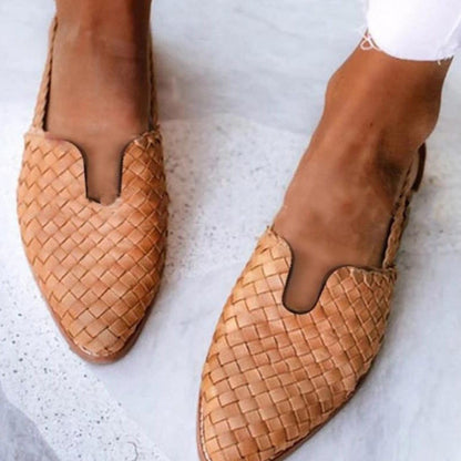 Dames Zomerpumps Gevlochten Instappers