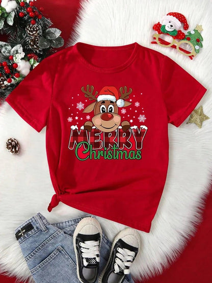 Kersttrui Korte Mouw Vrouwelijk Design