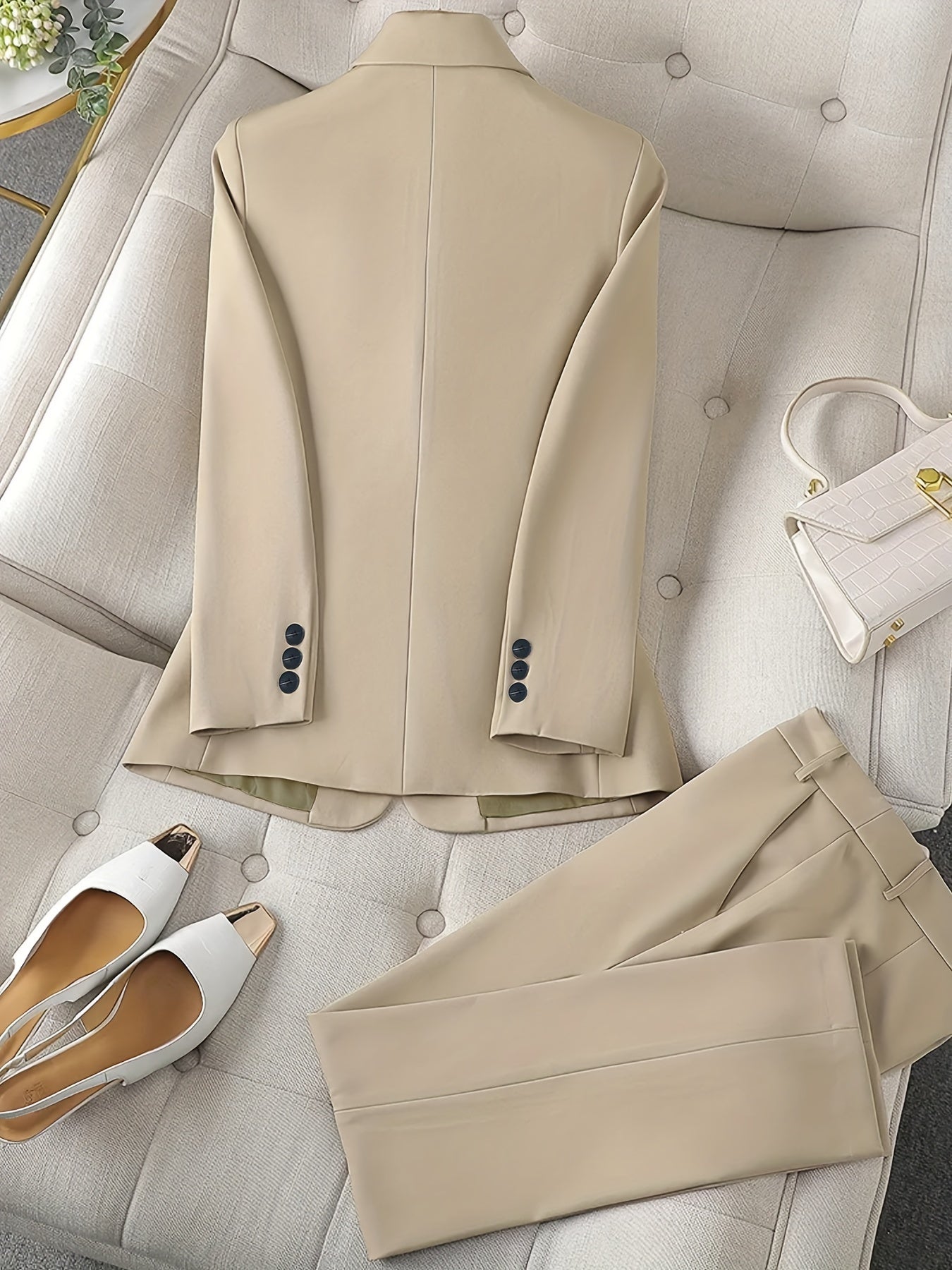 Dames Blazer Pak Reverskraag Tijdloos en Elegant