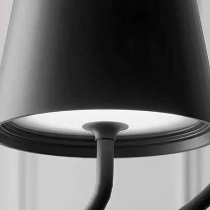 Hanglamp Draadloos Oplaadbaar LED Retro Metaal Zwart Wit Pendellamp Modern