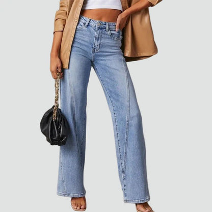 Hoge Taille Wijde Jeans Dames Comfortabele Pijpen - StudioMarella