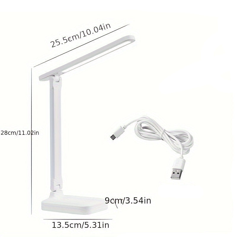 LED-bureaulamp dimbaar met USB-aansluiting en instelbare lichtsterkte voor optimale werkverlichting