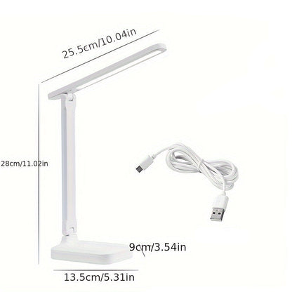 LED-bureaulamp dimbaar met USB-aansluiting en instelbare lichtsterkte voor optimale werkverlichting
