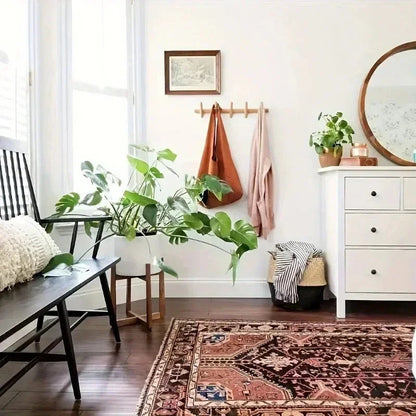 Kapstok Wand Eikenhout Minimalistisch 4 5 Haken Hal Garderobe Modern Scandinavisch
