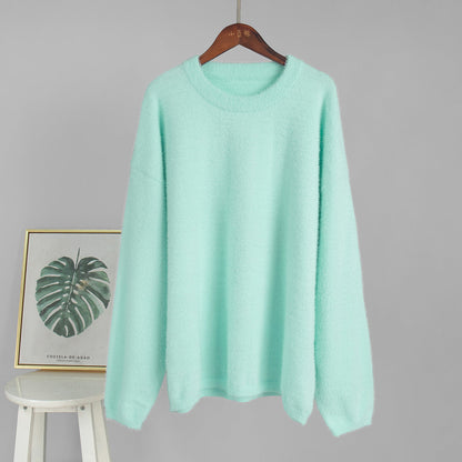Dames Trui Zacht Gebreid Pastelkleuren Trendy