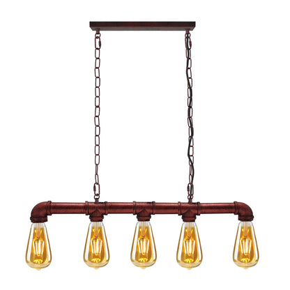Hanglamp Industrieel Steampunk Waterpijp Koper Ijzer 110cm Vintage Plafondlamp Retro