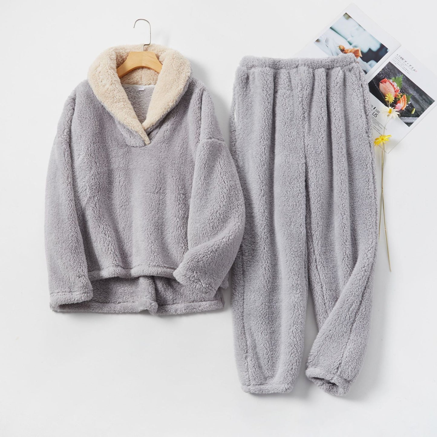 Dames Fleece Pyjama Set Warm en Zacht