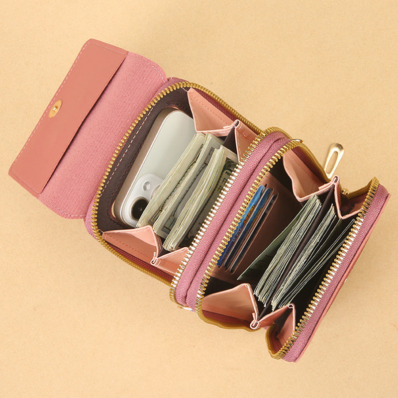 Dames Telefoontas Crossbody met Touchscreen Scherm en Bloemenvormig Ontwerp