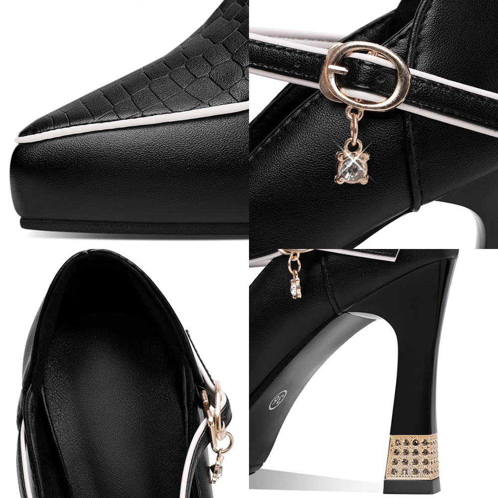 Dames Décolleté Schoen Met T-bar Bandje