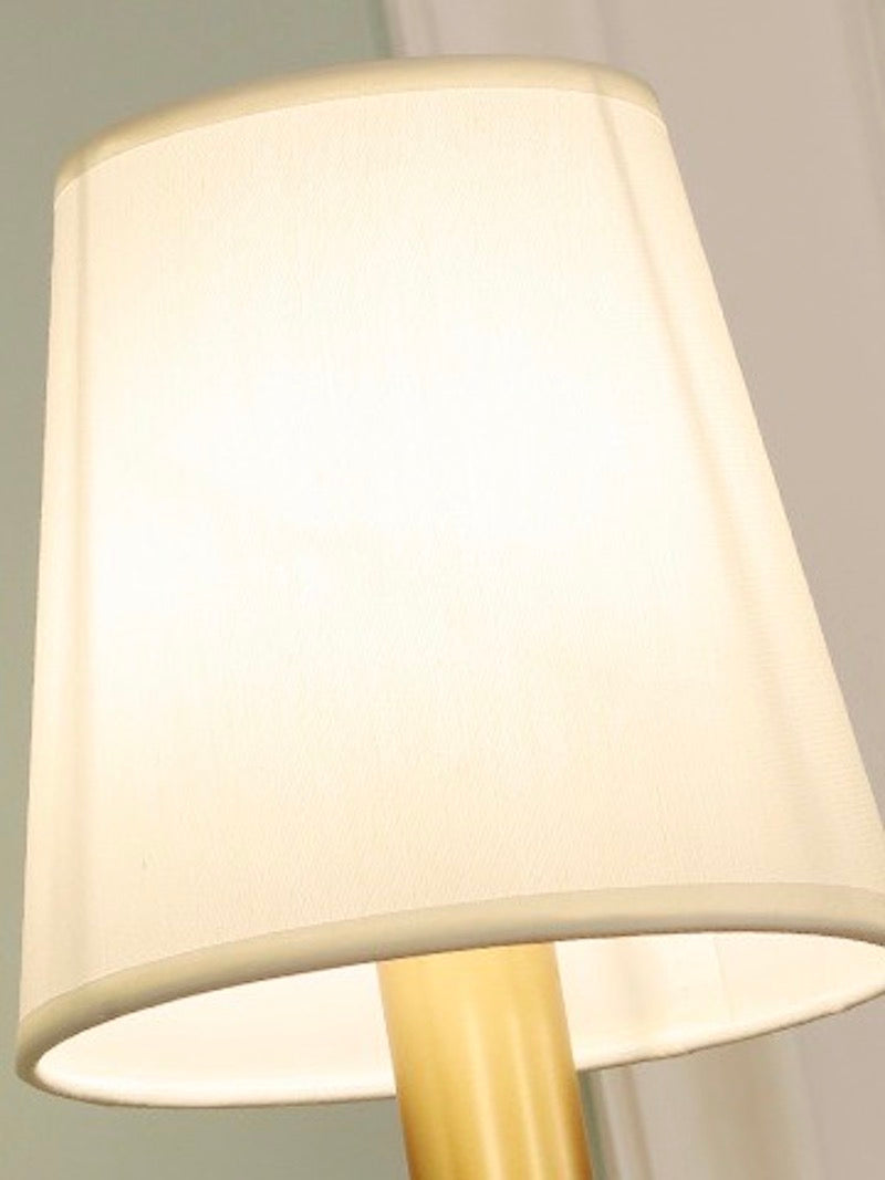 Keramische wandlamp met stoffen kap - 1 of 2 lichtpunten - E27 - diverse kleuren & stijlen