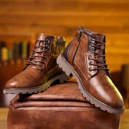 Leren Ritsboots voor Heren - Strak en Comfortabel