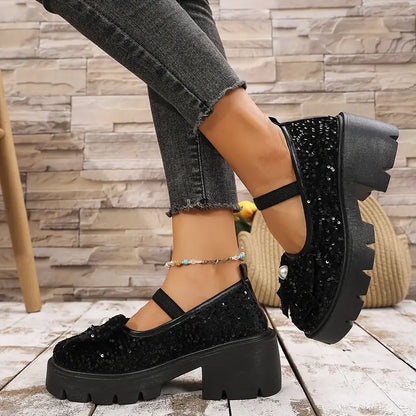 Dames Loafers Elegante Parel Strik Laarzen Stijlvol