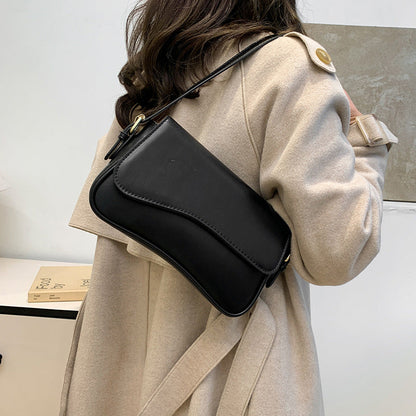 Dames Handtas Vegan Leer Golvend Design Elegante Stijl → Vegan Leer Handtas Dames Golvend Elegante Design