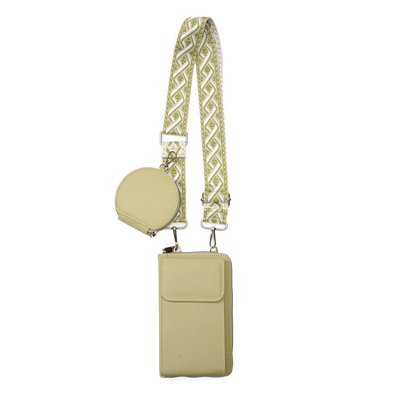 Dames Crossbody Tas met Telefoonvak en Stijlvolle Sluiting
