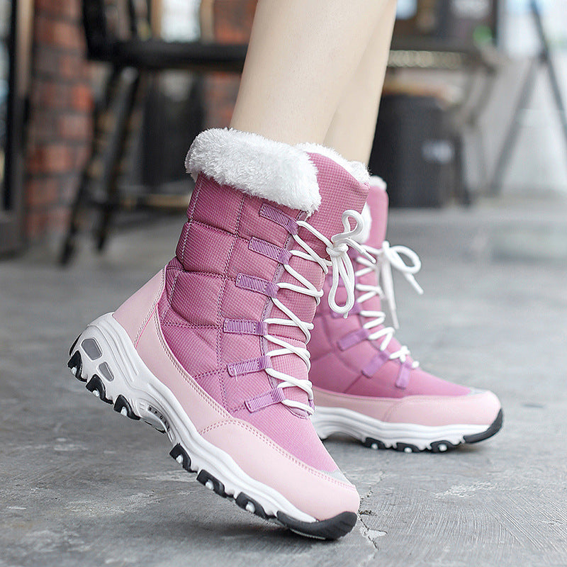 Dames Winterboots Zachte Voering Warm Met Veters