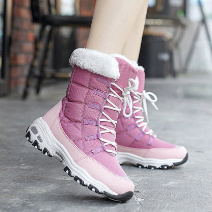 Dames Winterboots Zachte Voering Warm Met Veters