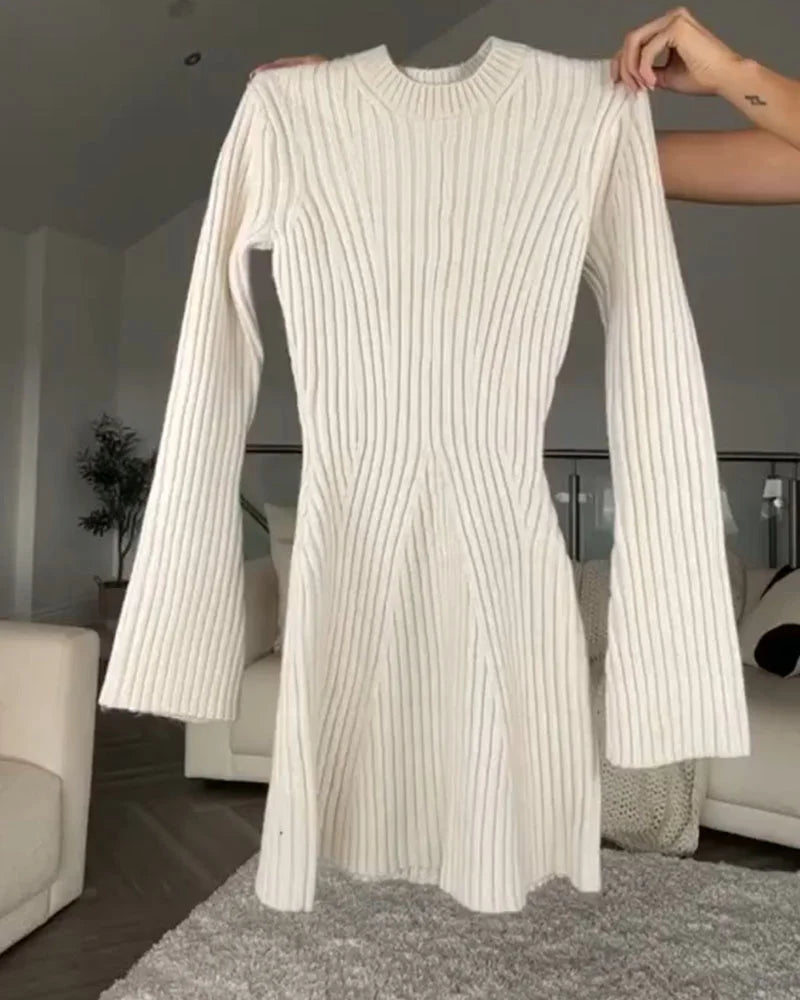 Lange Zomerjurk voor Vrouw met Mouwen Elegante Stijl