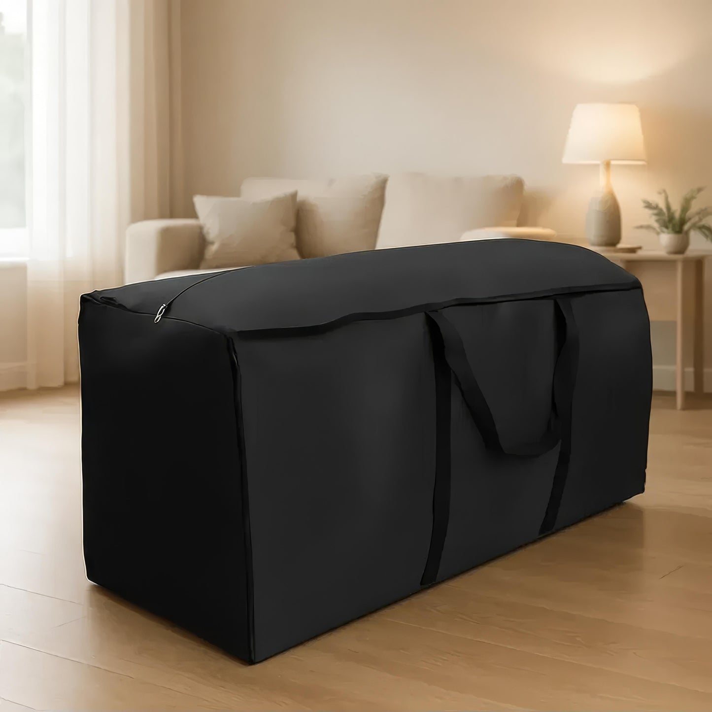 Waterdichte Beschermhoes voor Tuinmeubilair UV-Bestendig 210D Oxford Zwart M & L