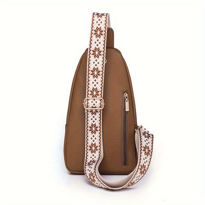 Vintage Crossbody Schoudertas Leer met Vakken voor Vrije Tijd Sport Retro Dagelijks Gebruik Dames Handtas