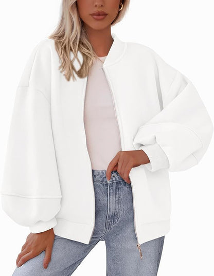Dames Bomberjack Oversized Sportieve Ritsjas
