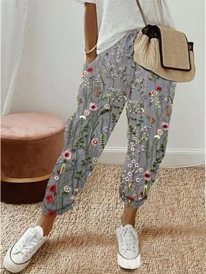 Dames Zomerbroek Wijd en Comfortabel met Elastische Band