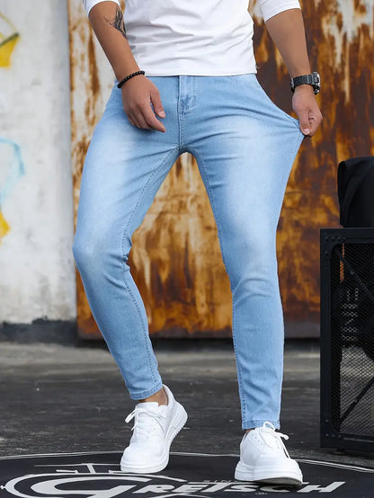 Heren Skinny Jeans Stretch Denim Comfortabel en Stylish