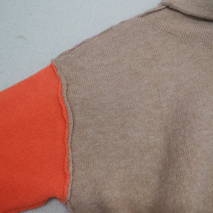 Kleurrijke Trui Modern Color Block Design